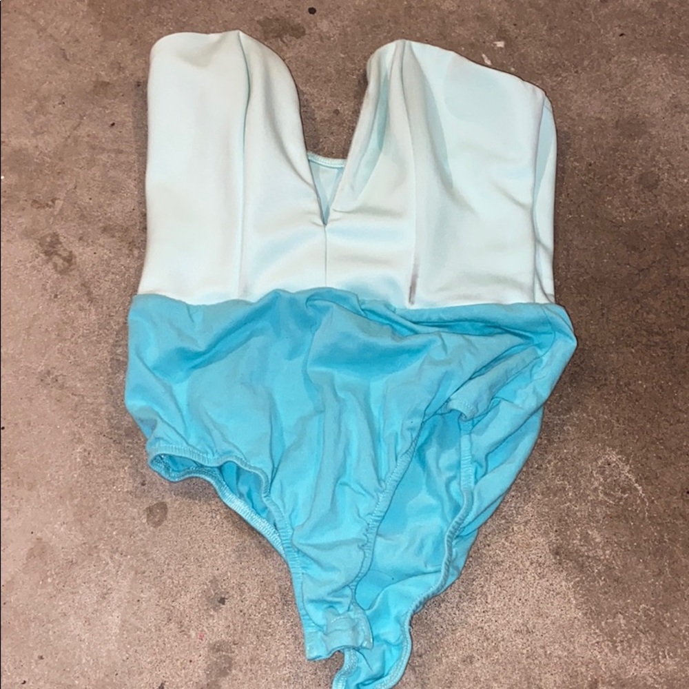Seafoam colored sleeveless bodysuit